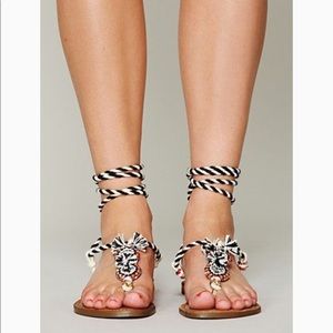 FREE PEOPLE Z&L Calcutta Wrap Gypsy Boho Sandals